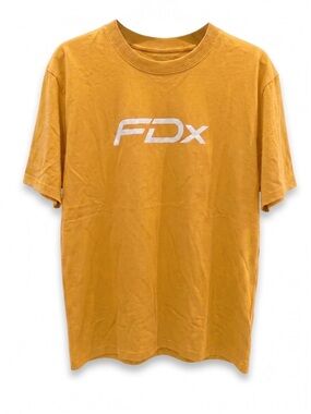 Gildan Men's FDX Logo Tee in Mustard Yellow